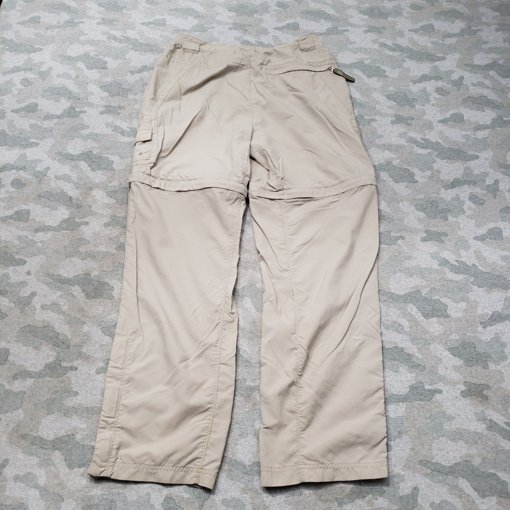 Columbia Titanium Convertible Pants Womens Medium Tan Cargo Pockets - Picture 9 of 11